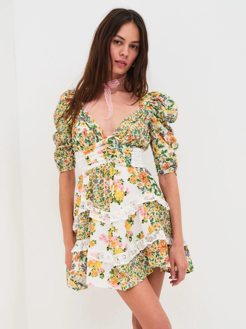 For Love & Lemons Rosalyn Dress Size M